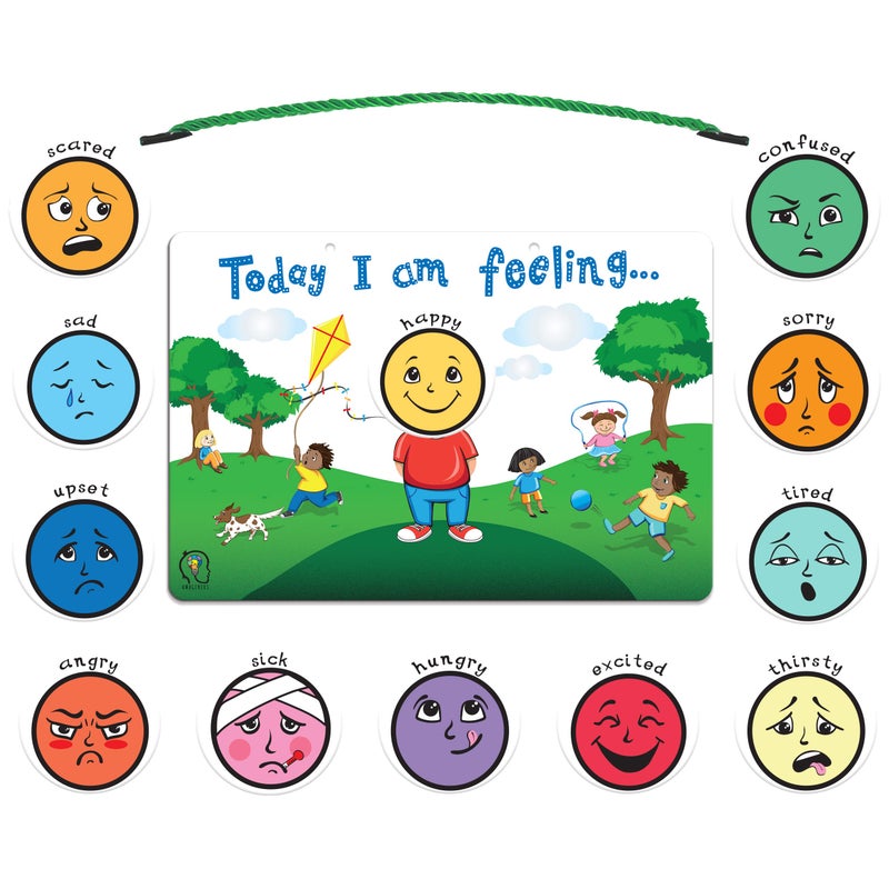 Amonev Today I am Feeling Chart Feelings and Emotion Magnetic Chart Communication aid for Speech Delay Non Verbal Children with Autism, Special Needs ADHD - Image 4